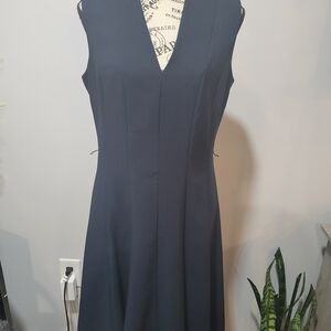 Tommy Hilfiger sleeveless A-line mini dress "Sky Captain" navy blue sz 8 ex cond
